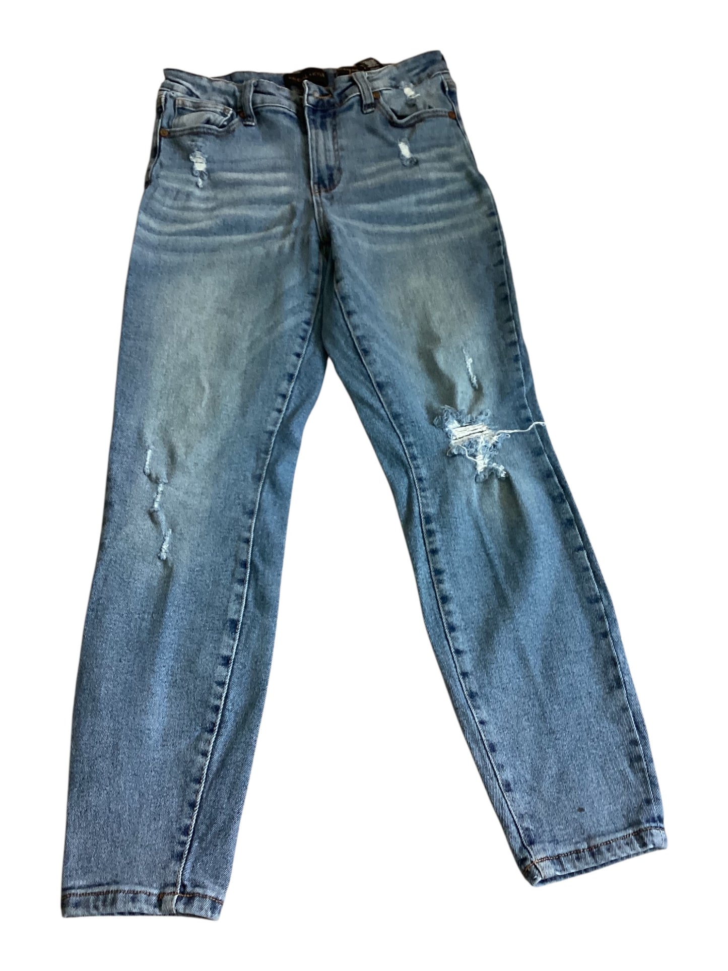 KENDALL + KYLIE The Kontour High Rise Distressed Dark Wash Jeans Women’s Size 7/28