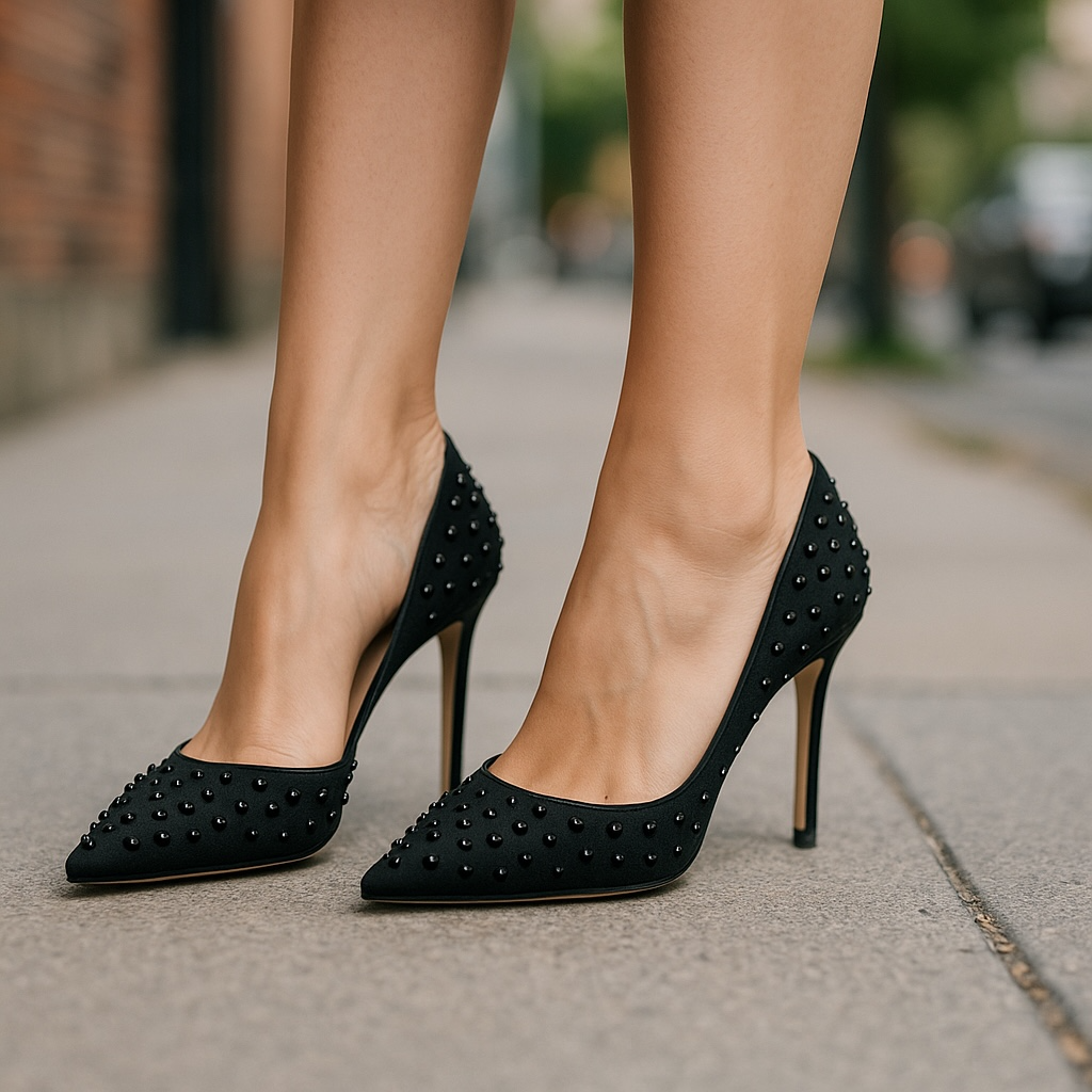 French Connection Ellis Studded Pumps Size 8