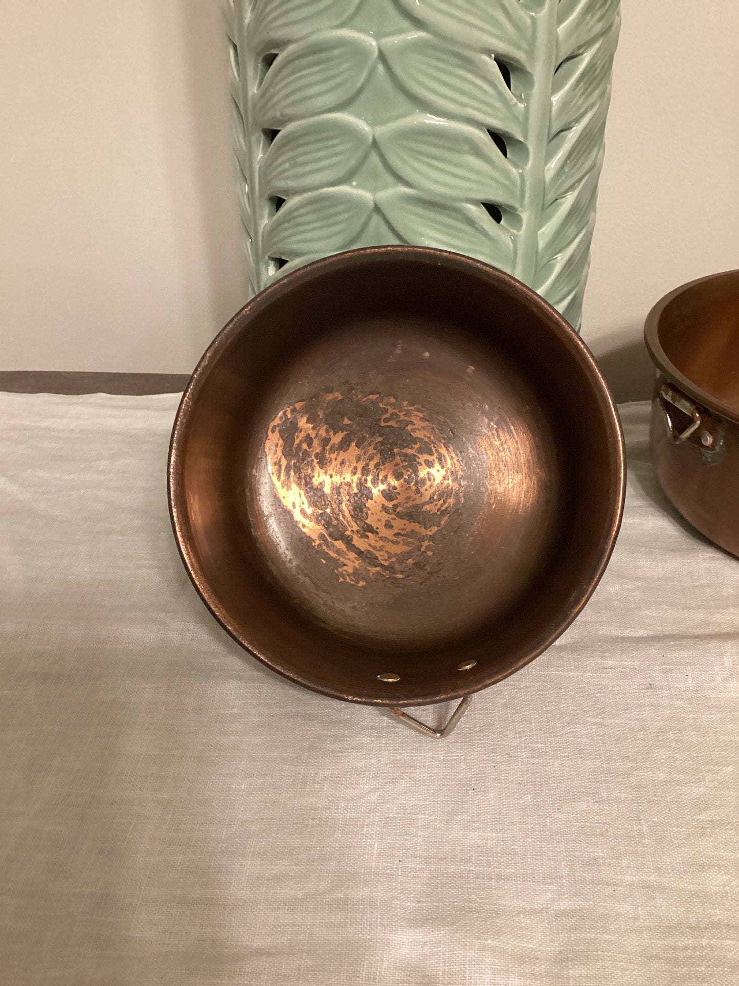 Vintage Copper Nesting Bowl Set