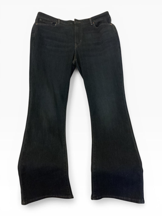 Women’s Levi Strauss Signature Mid Rise Bootcut Jeans – Dark Blue Wash, Size 14 | Classic Fit Denim