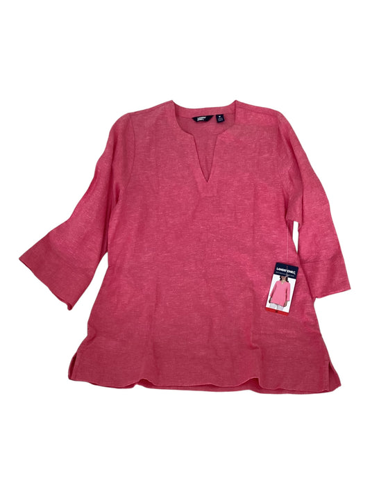 Lands’ End 3/4 Sleeve Linen Blend Tunic (M)
