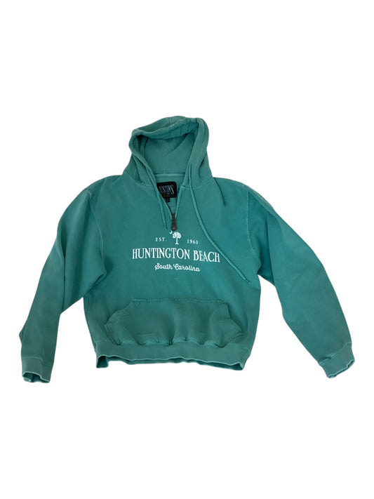 Austin’s INC Huntington Beach SC Hooded Quarter Zip Pullover Teal (M)