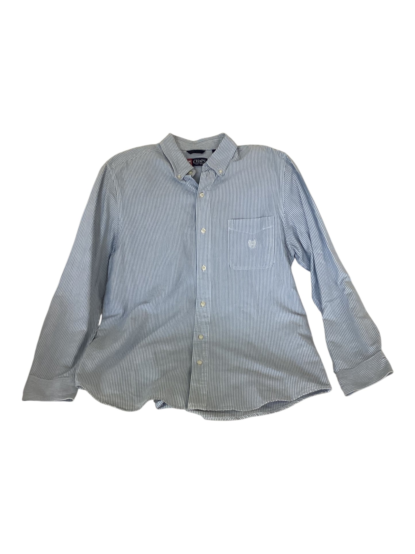 Chaps Long Sleeve 100% Cotton Oxford Button Up (L)