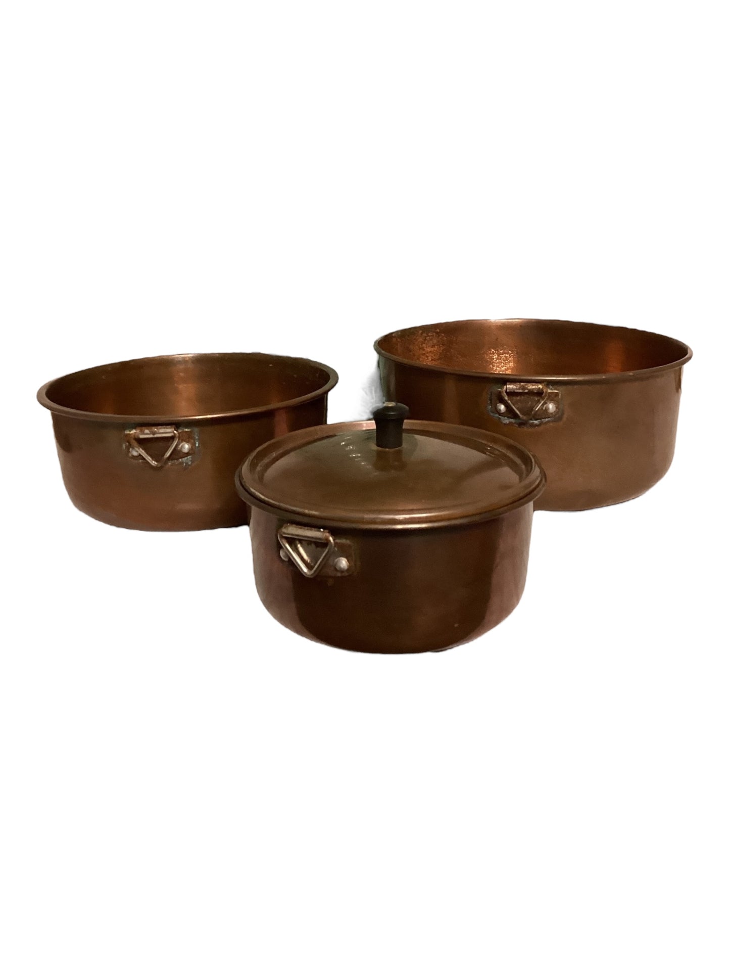 Vintage Copper Nesting Bowl Set