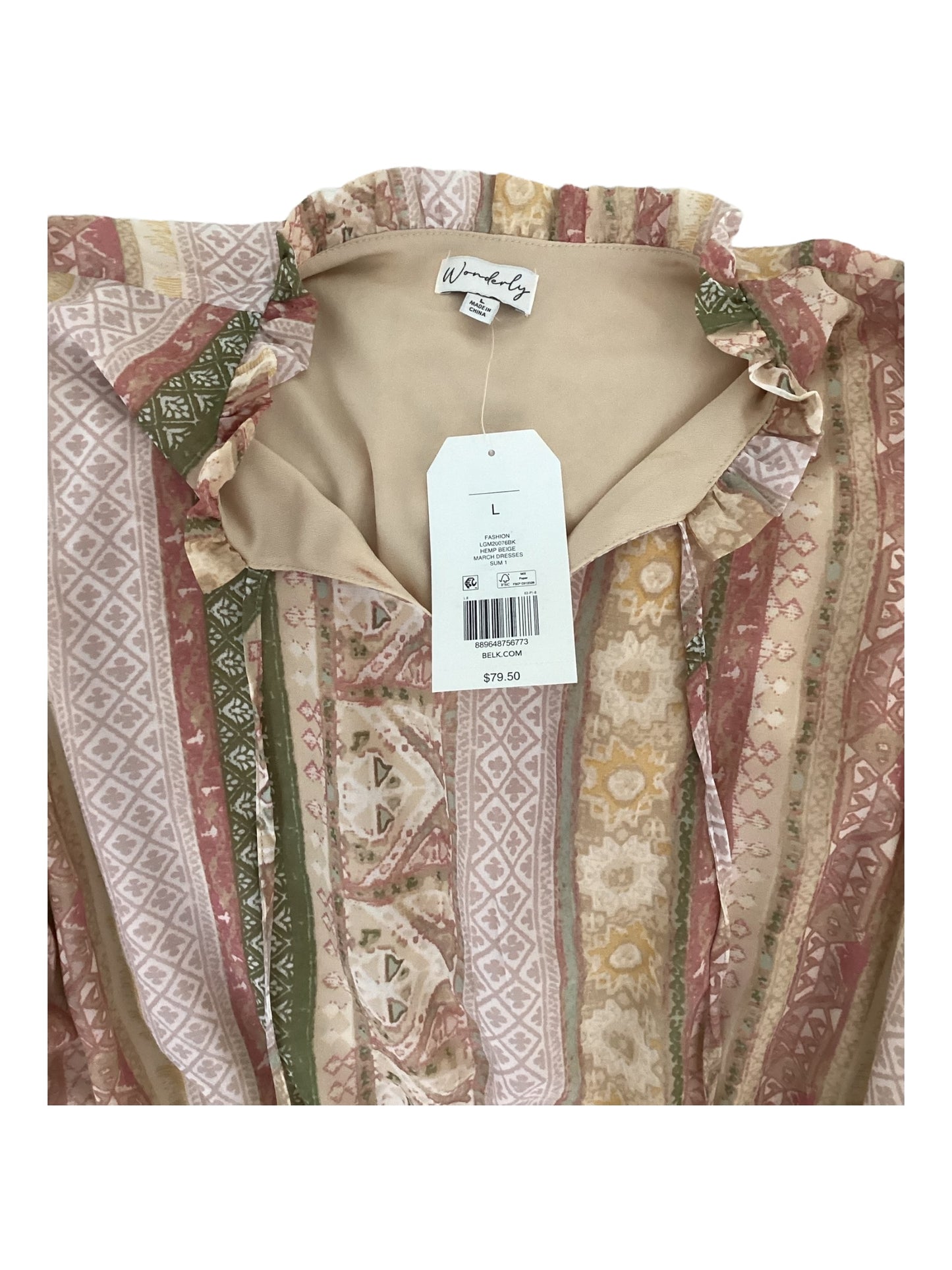 Wonderly Maxi Dress Size Large