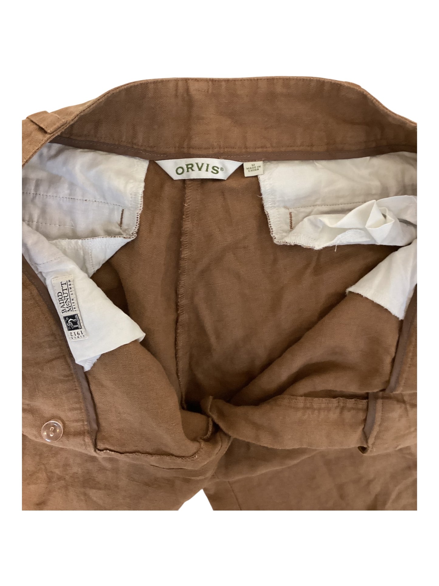 Orvis Baird Mcnutt Irish Linen Trouser Pants Women’s Size 12