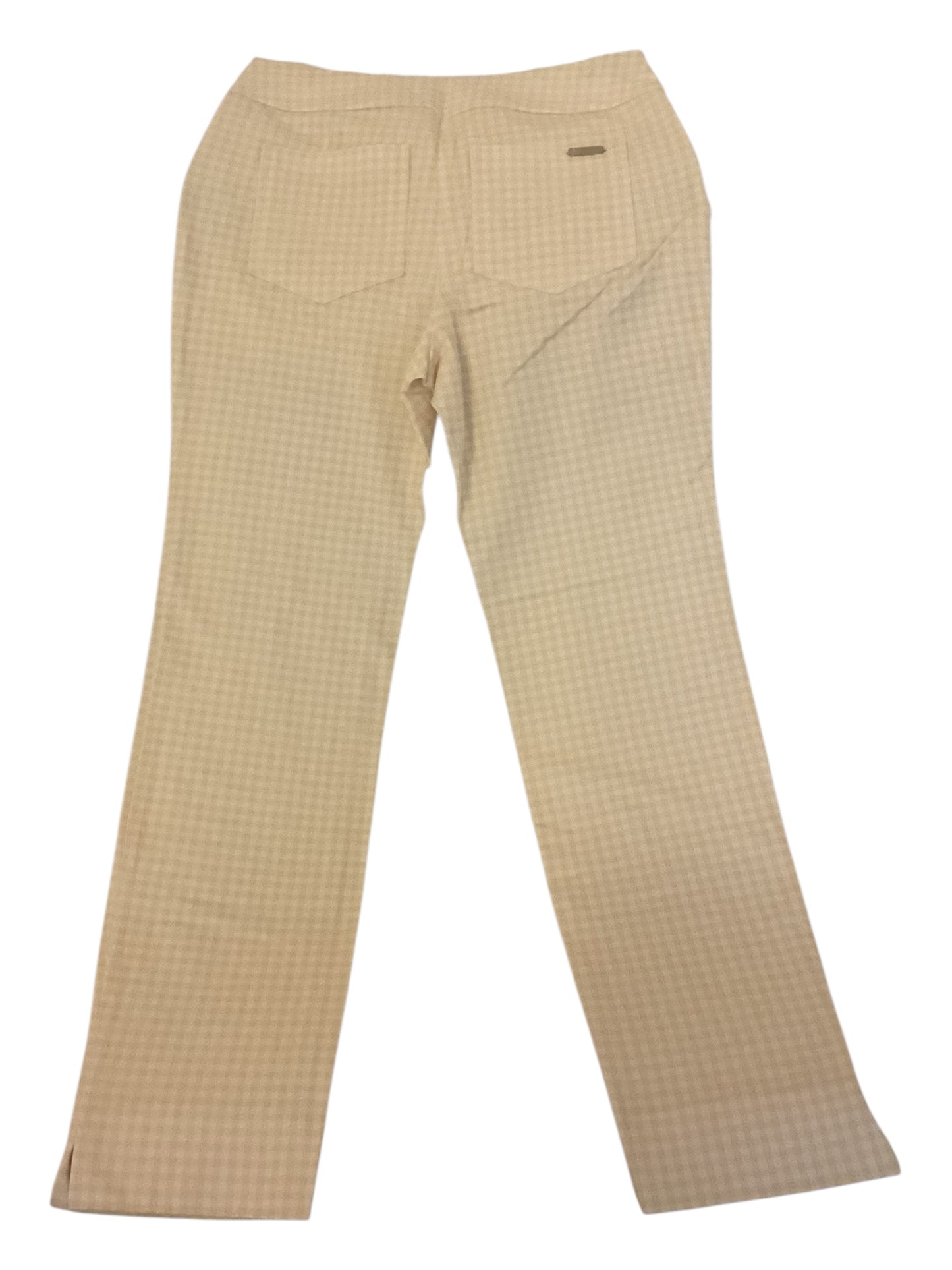 Spartina 449 Maren Pull On Pants Stretchy Yellow Plaid Women’s XS