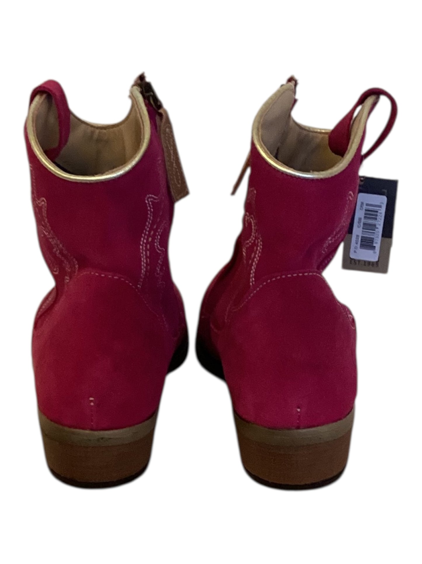 Dingo Women’s Daisy Mae Embroidered Zipper Cowboy Boots – Fuchsia – Size 9M