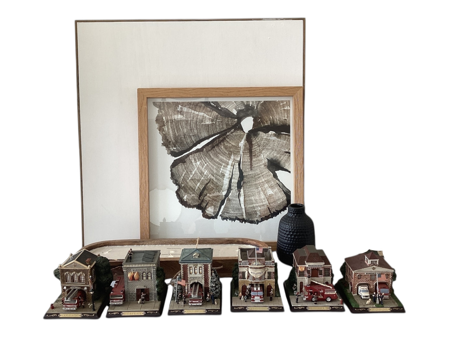 Set of Hawthorn Village Commitment to Courage Firehouse Series