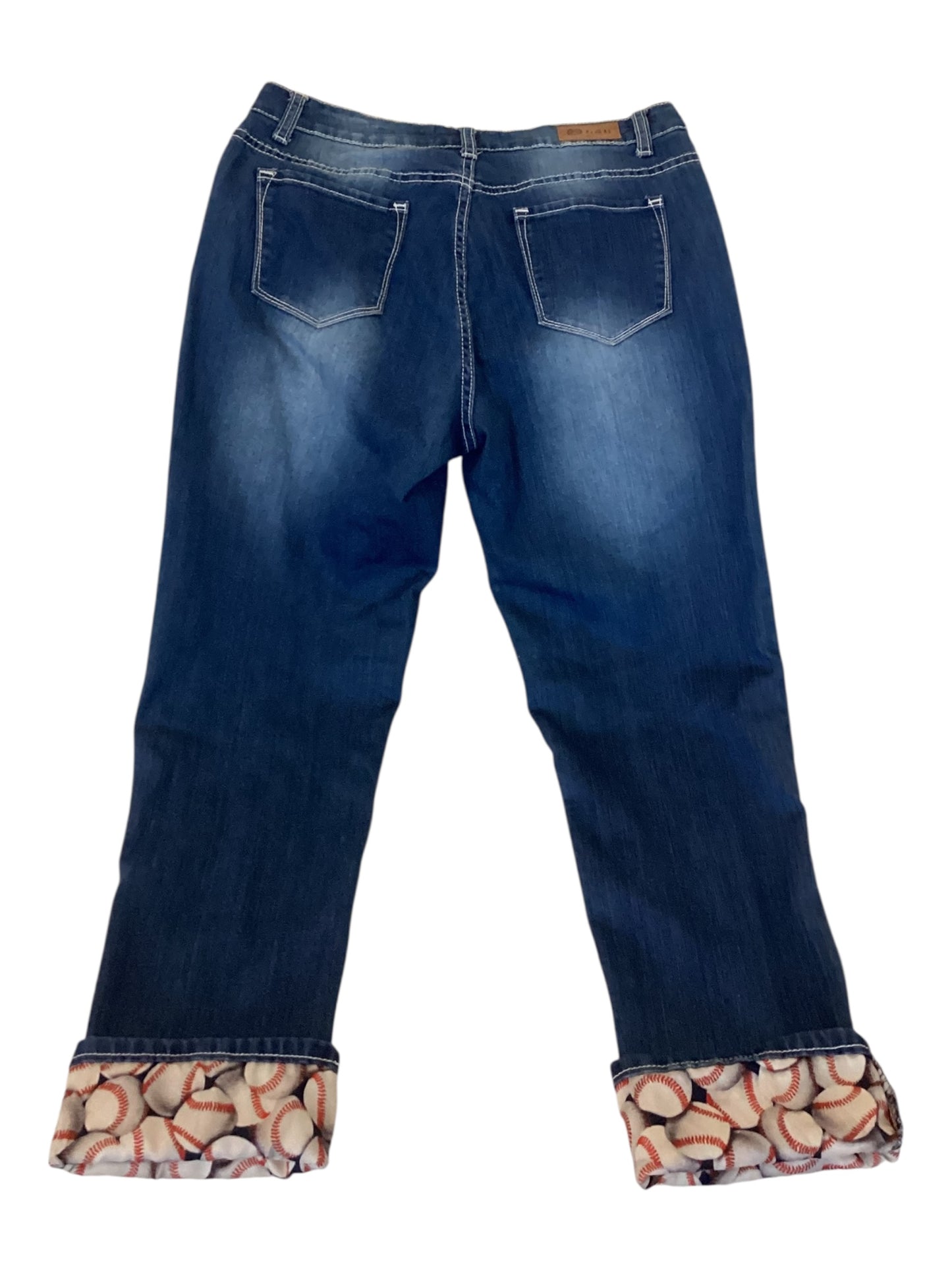 L&B Baseball Patch Jeans Women’s Size 10