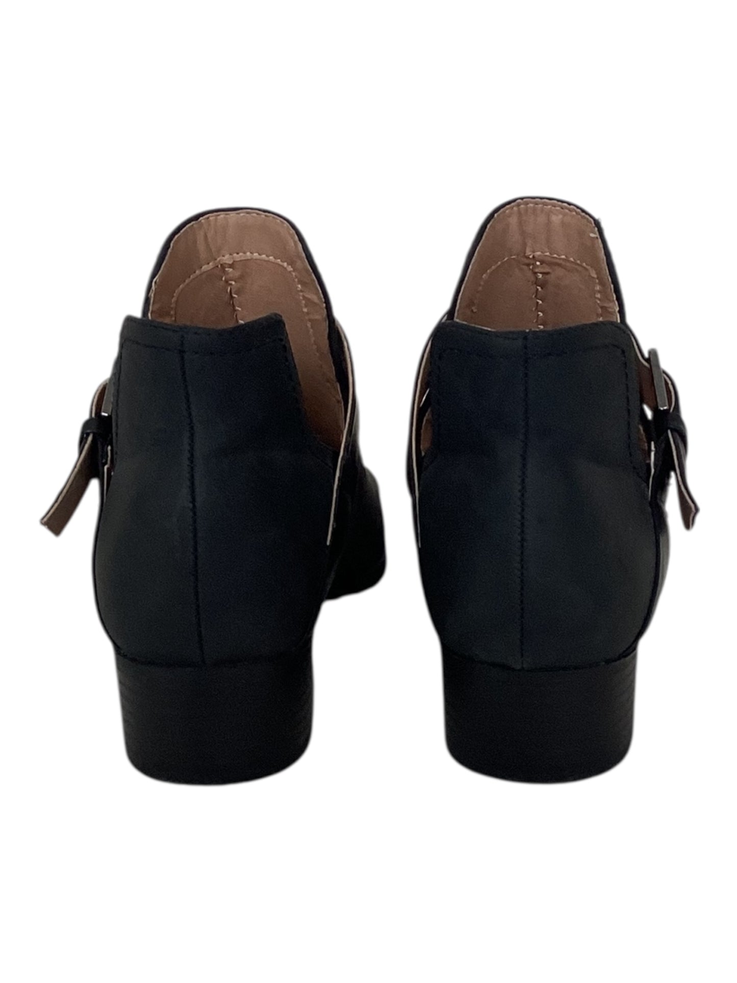 Wonderly Black Maeve Pull On Buckled Ankle Boots Women’s Size 9