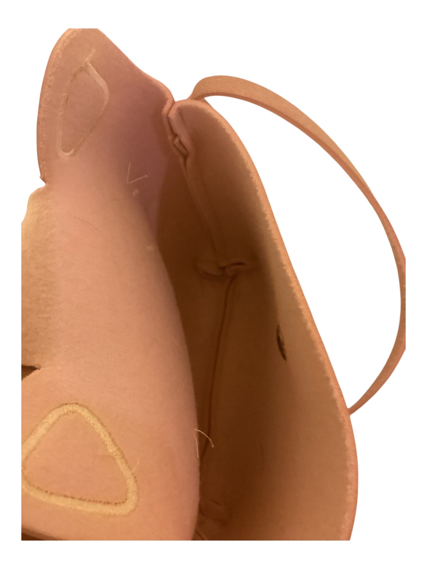 Toddlers Suede Cat Purse Soft Pink