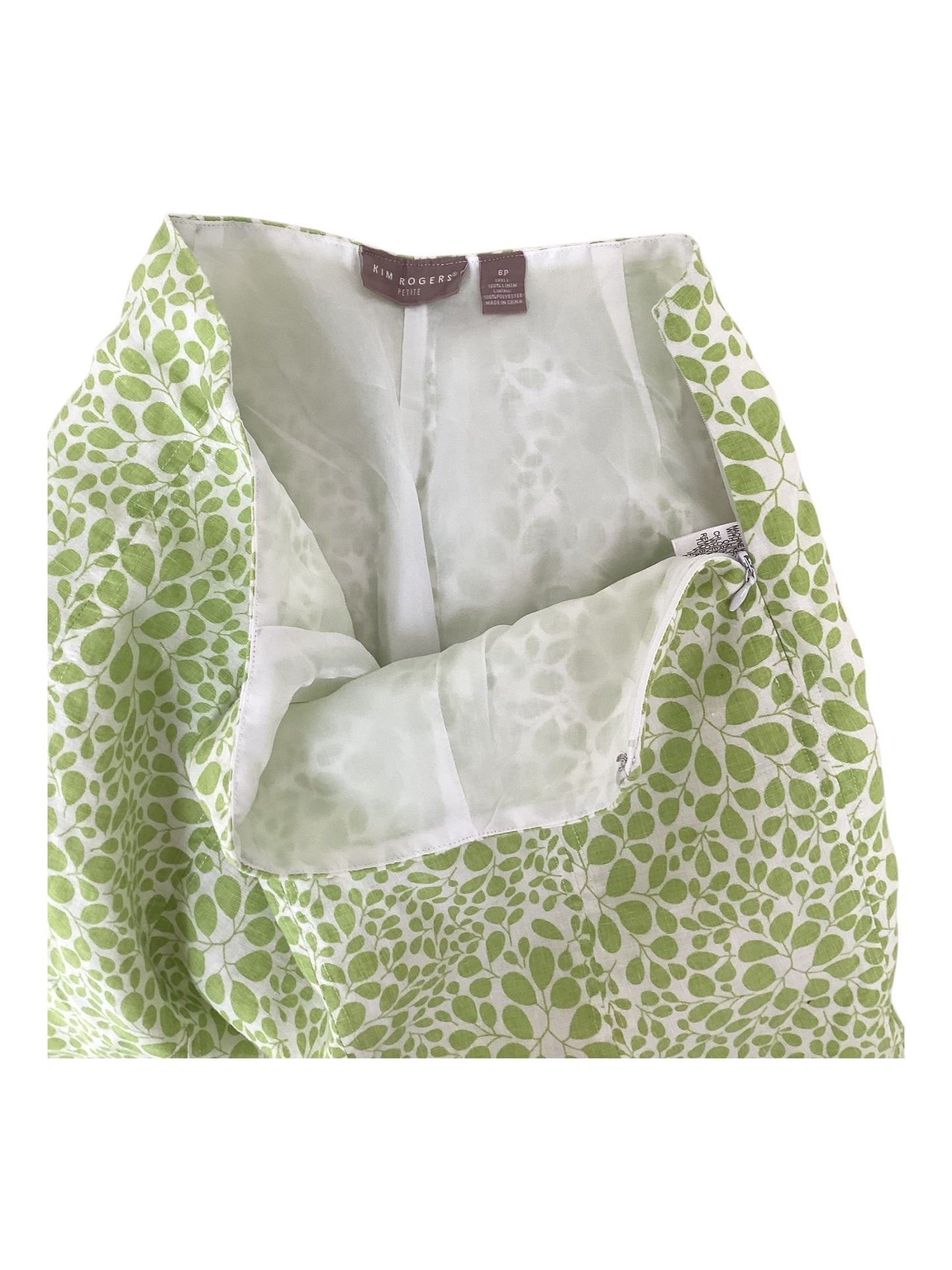 Kim Rodger’s Skirt Suit Set 100 Percent Linen Size 6P