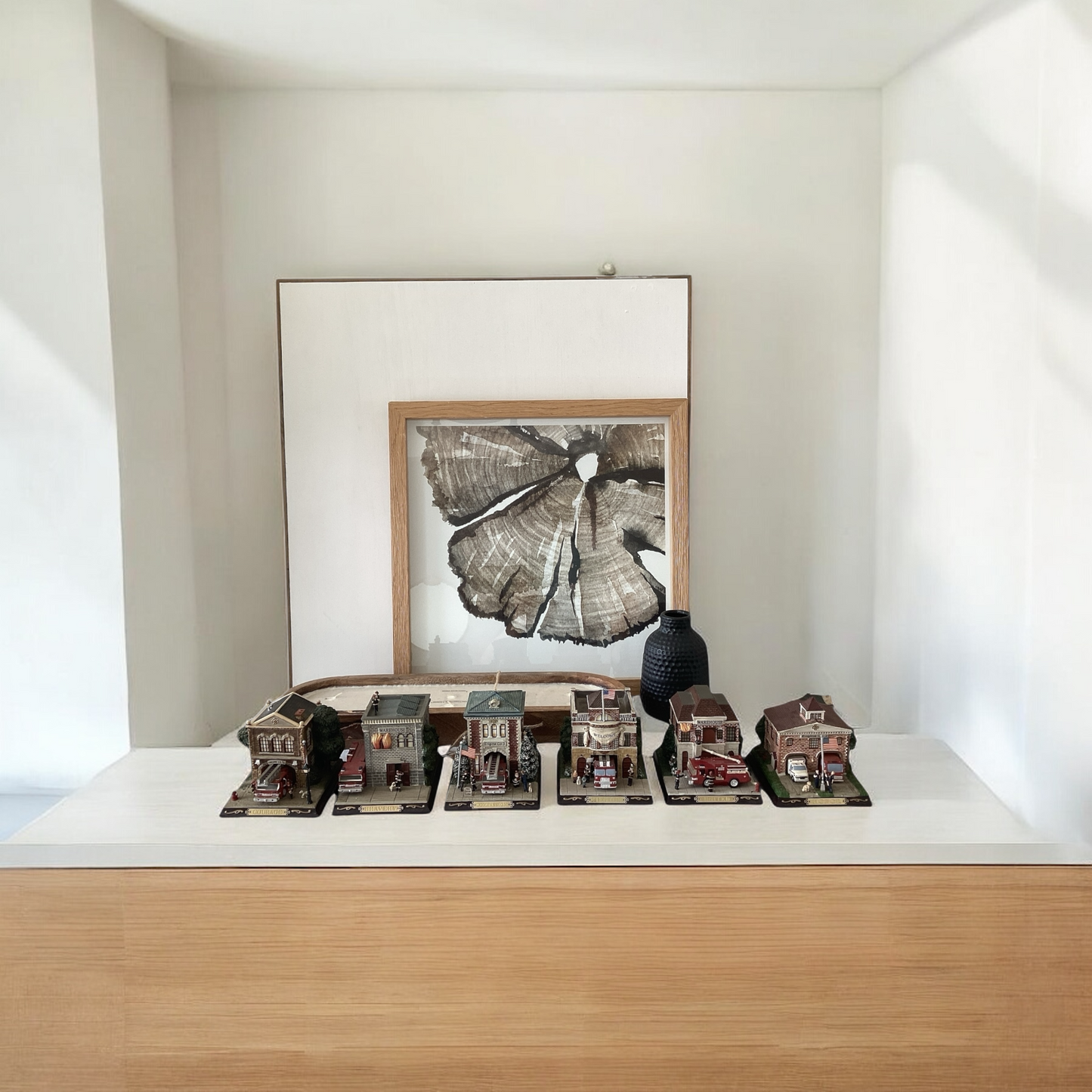 Set of Hawthorn Village Commitment to Courage Firehouse Series