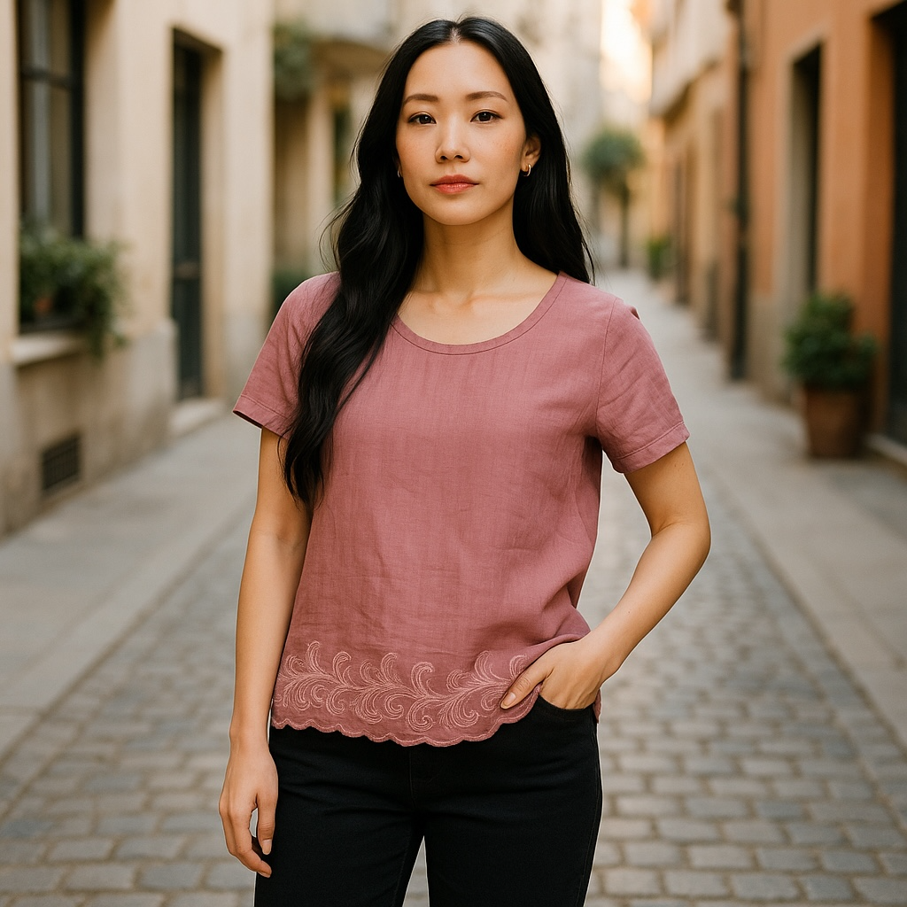 Lina Tomei Linen Blouse