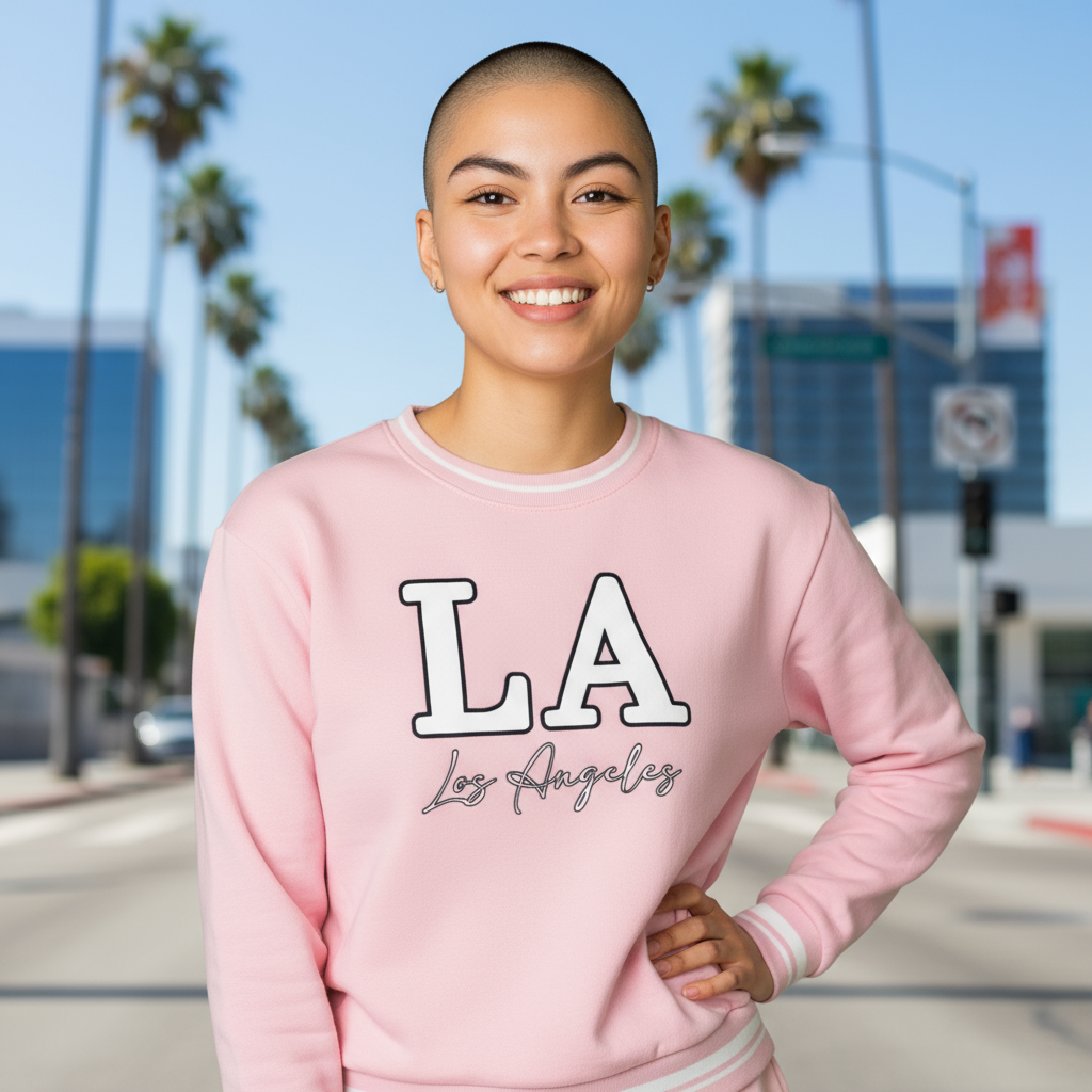 Harper & Ivy Crewneck Pink LA Sweatshirt Women’s Size Small